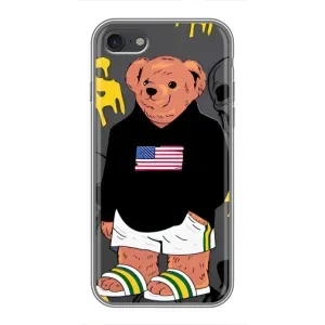 Чехлы Мишка Тедди для Айфон 7 (Teddy USA)