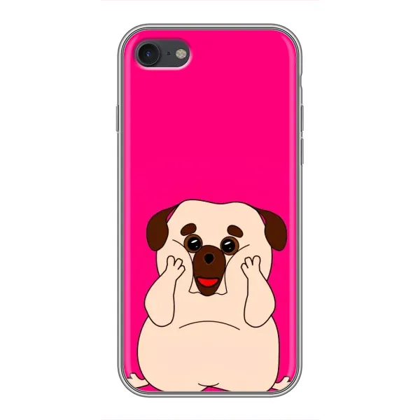 Чехол с рисунком «Веселый Мопсик» для iPhone 7