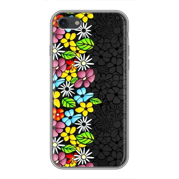 Чехол с рисунком «Яркие цветы» для iPhone 7