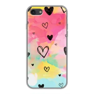 Чехлы с тематикой "Маленькие Сердечки" на iPhone 7 (Яркие сердечки)