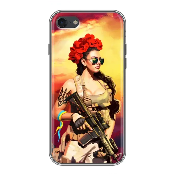 Чехол с рисунком «Женщина солдат» для iPhone 7 Чехол с рисунком «Женщина солдат» для iPhone 7