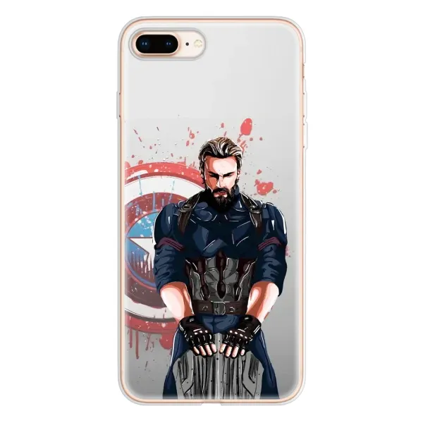 Чехол с рисунком «Арт капитан» для iPhone 8 Plus