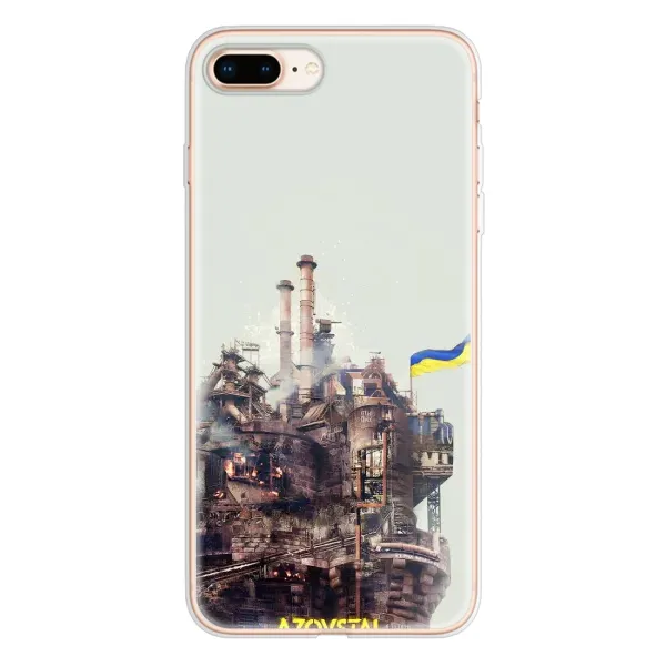 Чехол с рисунком «Азовсталь» для iPhone 8 Plus Чехол с рисунком «Азовсталь» для iPhone 8 Plus