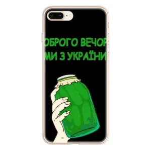 Чохол на iPhone 8 Plus (Український дизайн) (Банка, Доброго вечора)