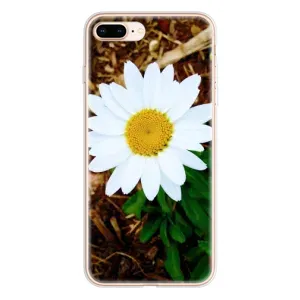 Чехол с ромашками на iPhone 8 Plus (Белая ромашка)