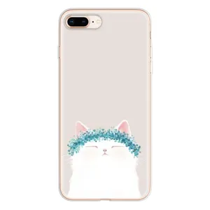 Чохол на тематику: Коти для iPhone 8 Plus (Білий котик)