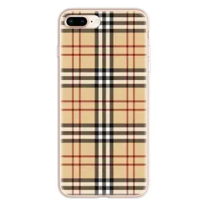 Чехол с рисунком «Burberry стиль» для iPhone 8 Plus