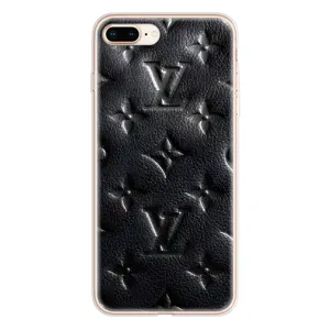 Текстурний Чохол Louis Vuitton для Айфон 8 Плюс (Чорний ЛВ)