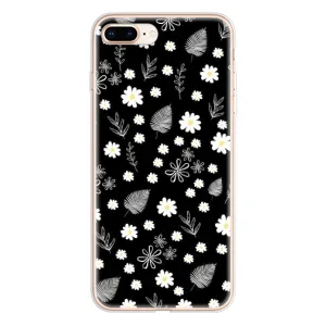 Чехлы с тематикой "ЦВЕТЫ" на iPhone 8 Plus (цветение на чорном)