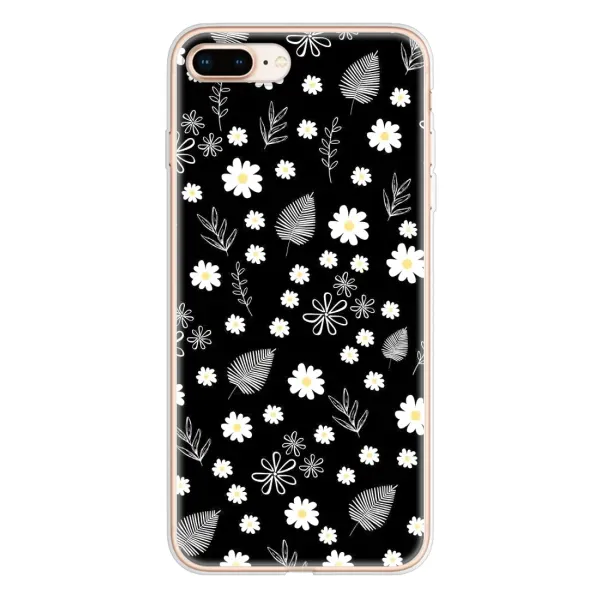 Чехол с рисунком «цветение на чорном» для iPhone 8 Plus