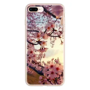 Чехол с принтом САКУРЫ на iPhone 8 Plus (Цветущая сакура)