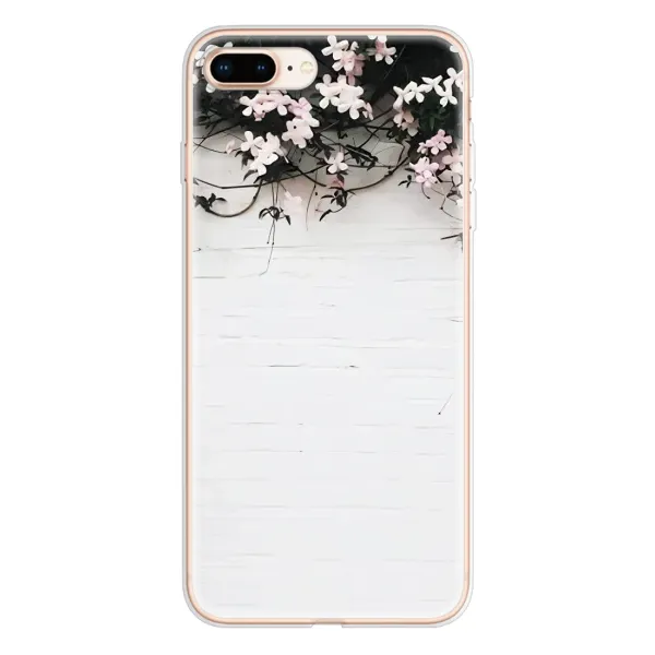 Чехол с рисунком «Цветы на стене» для iPhone 8 Plus