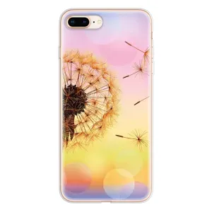 Силиконовый Чехол с одуванчиками на iPhone 8 Plus (Цветок-одуванчик)