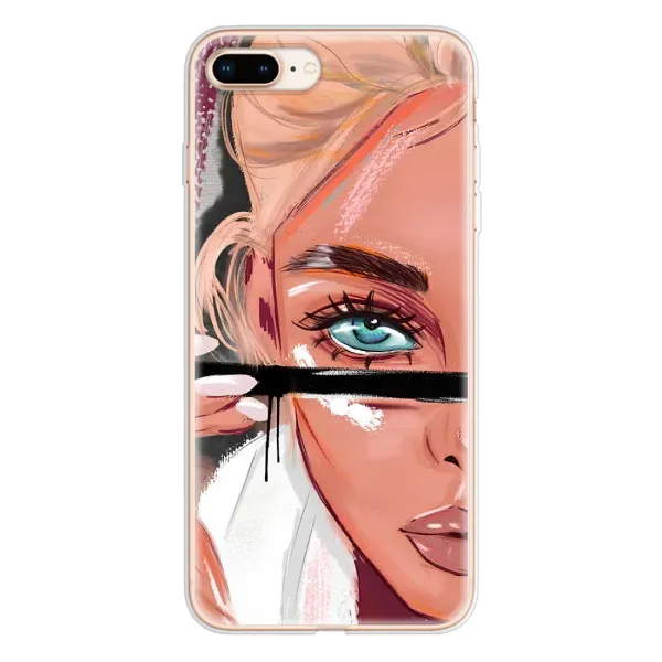 Чехол с рисунком «Девушка и ресницы» для iPhone 8 Plus Чехол с рисунком «Девушка и ресницы» для iPhone 8 Plus