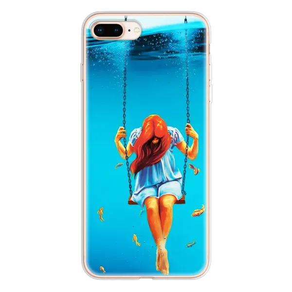 Чехол с рисунком «Девушка на качели» для iPhone 8 Plus Чехол с рисунком «Девушка на качели» для iPhone 8 Plus