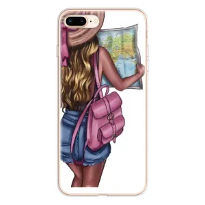 Чохол Стильні дівчата на iPhone 8 Plus (Дівчина Манрівник)