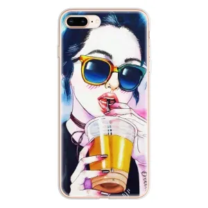 Чохол з картинкою Модні Дівчата iPhone 8 Plus (Дівчина з коктейлем)
