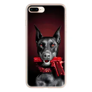 Чохол ДОБЕРМАН для iPhone 8 Plus (Доберман злий)