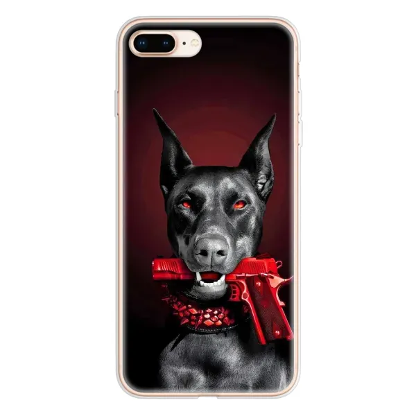 Чехол с рисунком «Доберман злой» для iPhone 8 Plus Чехол с рисунком «Доберман злой» для iPhone 8 Plus