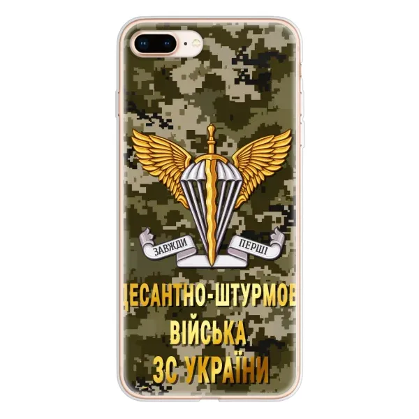 Чехол с рисунком «ДШВ ЗСУ» для iPhone 8 Plus Чехол с рисунком «ДШВ ЗСУ» для iPhone 8 Plus