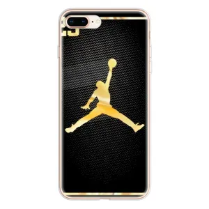 Силіконовый Чохол Nike Air Jordan на Айфон 8 Плюс (Джордан 23)