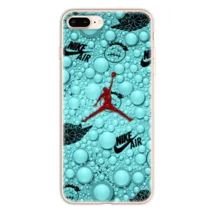 Силіконовый Чохол Nike Air Jordan на Айфон 8 Плюс (Джордан Найк)