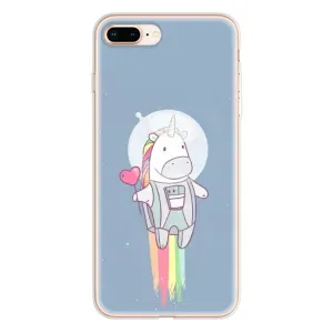 Чехол Unicorn на iPhone 8 Plus (Единорог космонавт)