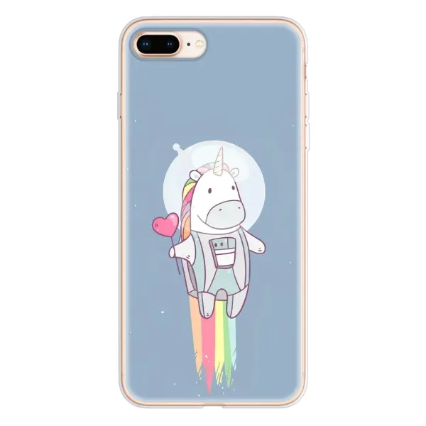 Чехол с рисунком «Единорог космонавт» для iPhone 8 Plus