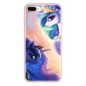 Чехол Unicorn на iPhone 8 Plus (Единорожки на тучках)