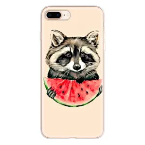 Силіконовий Чохол з Энотами на iPhone 8 Plus (Єнот)
