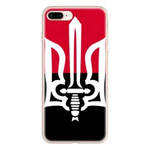 Чохли УПА (Червоно-Чорний) на iPhone 8 Plus (Герб України)