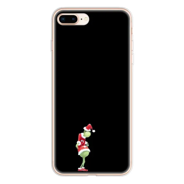 Чехол с рисунком «Гринч на чорном» для iPhone 8 Plus
