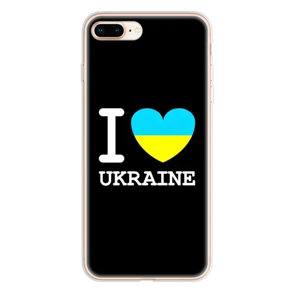 Чехол с рисунком «I Love Ukraine» для iPhone 8 Plus Чехол с рисунком «I Love Ukraine» для iPhone 8 Plus