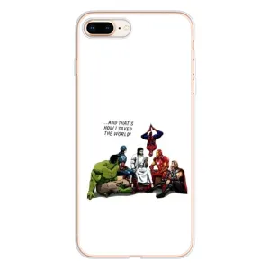 Чехлы для iPhone 8 Plus (Для Христиан) (Иисус супергерой)