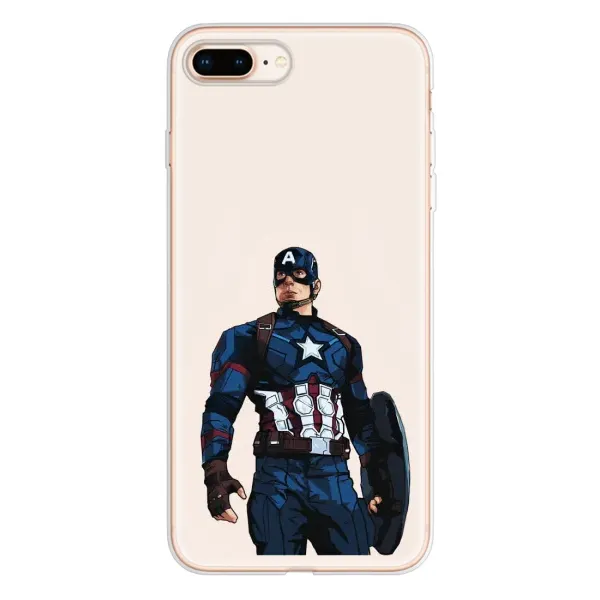 Чехол с рисунком «Капитан Америка» для iPhone 8 Plus