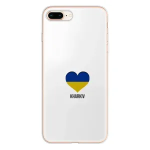 Чехлы силиконовые (Город Харьков) на Айфон 8 Плюс (Kharkiv)