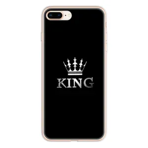 Чохол (Корона на чорному фоні) для Айфон 8 Плюс (KING)