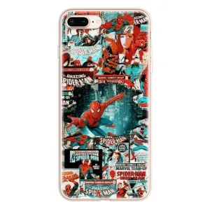 Чехол Супергерой Человека Паука на iPhone 8 Plus (Комиксы Человек Паук)