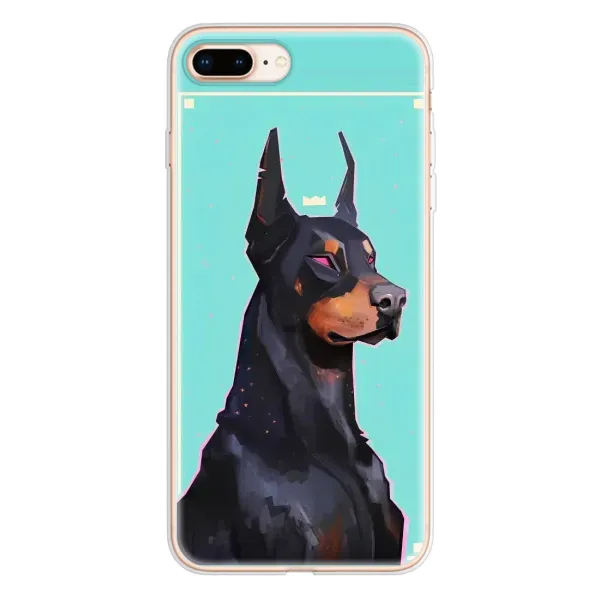 Чехол с рисунком «Король доберман» для iPhone 8 Plus Чехол с рисунком «Король доберман» для iPhone 8 Plus