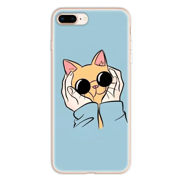 Чехол с рисунком «КОТИК в очках» для iPhone 8 Plus Чехол с рисунком «КОТИК в очках» для iPhone 8 Plus