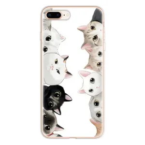 Силіконовий чохол з котиком для iPhone 8 Plus (Коти)