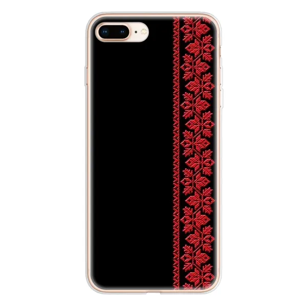 Чехол с рисунком «Красная Вышиванка» для iPhone 8 Plus Чехол с рисунком «Красная Вышиванка» для iPhone 8 Plus