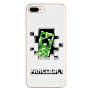 Чехлы для iPhone 8 Plus (Персонажи Майн Крафт) (Крипер)