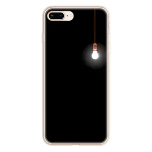 Чохол з картинками на чорному фоні для iPhone 8 Plus (Лампочка)