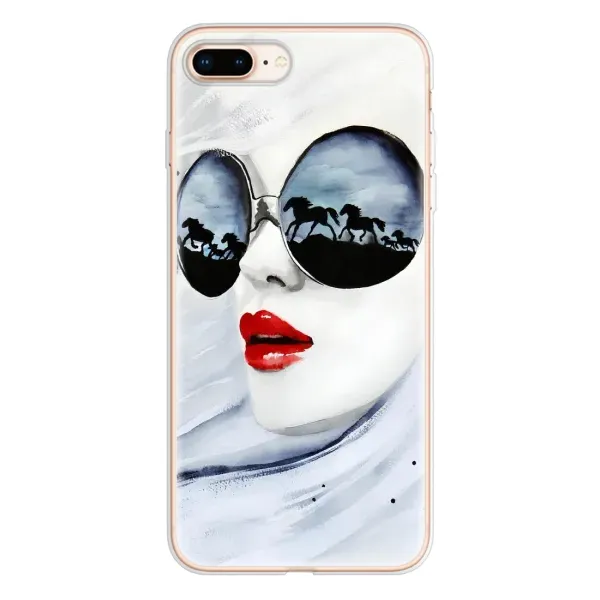 Чехол с рисунком «Любительница коней» для iPhone 8 Plus Чехол с рисунком «Любительница коней» для iPhone 8 Plus