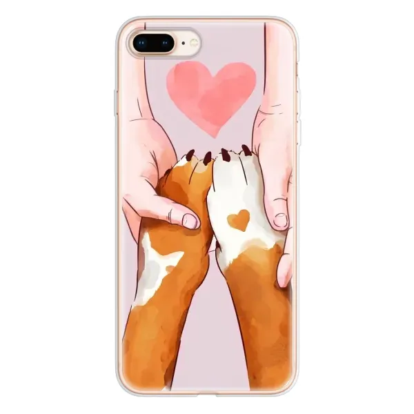 Чехол с рисунком «Любовь к собакам» для iPhone 8 Plus Чехол с рисунком «Любовь к собакам» для iPhone 8 Plus