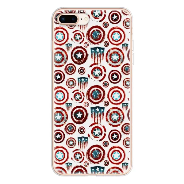 Чехол с рисунком «Марвел щиты» для iPhone 8 Plus Чехол с рисунком «Марвел щиты» для iPhone 8 Plus