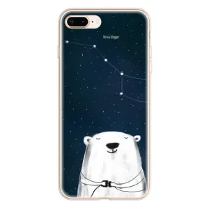 Силіконовий бампер з картинкою звірів для iPhone 8 Plus (Ведмедиця)