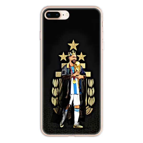 Чехол с рисунком «Месси король» для iPhone 8 Plus Чехол с рисунком «Месси король» для iPhone 8 Plus