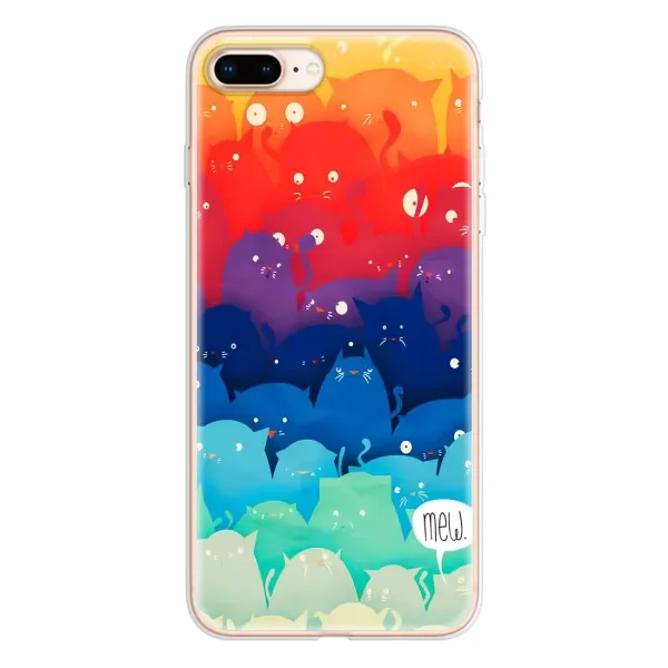 Чехол с рисунком «Mew» для iPhone 8 Plus